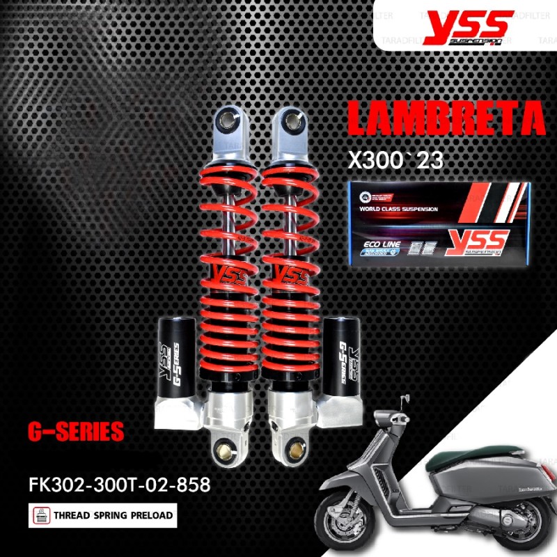 Front Shocks Absorber YSS G-Series Lambretta X300 FK302-300T-02-858